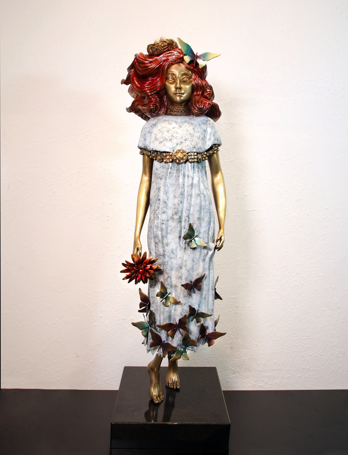 "Primavera" Bronze Sculpture - Original Work by Luis E Toledo Art
