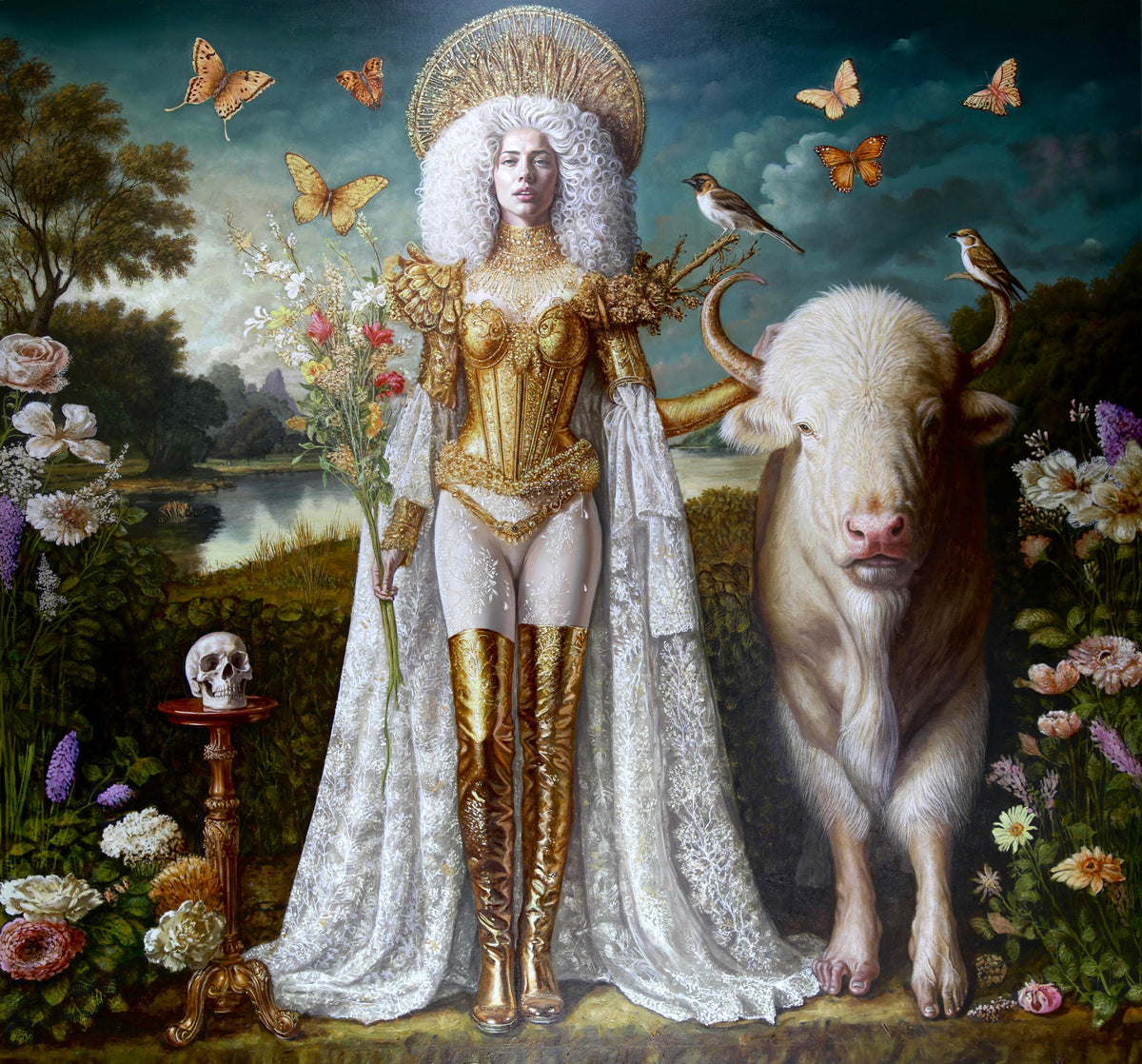 "Pasiphaë" 40"x 45" Print Limited Edition of 10 on Canvas - Original Work by Enrique Toledo Gonzales