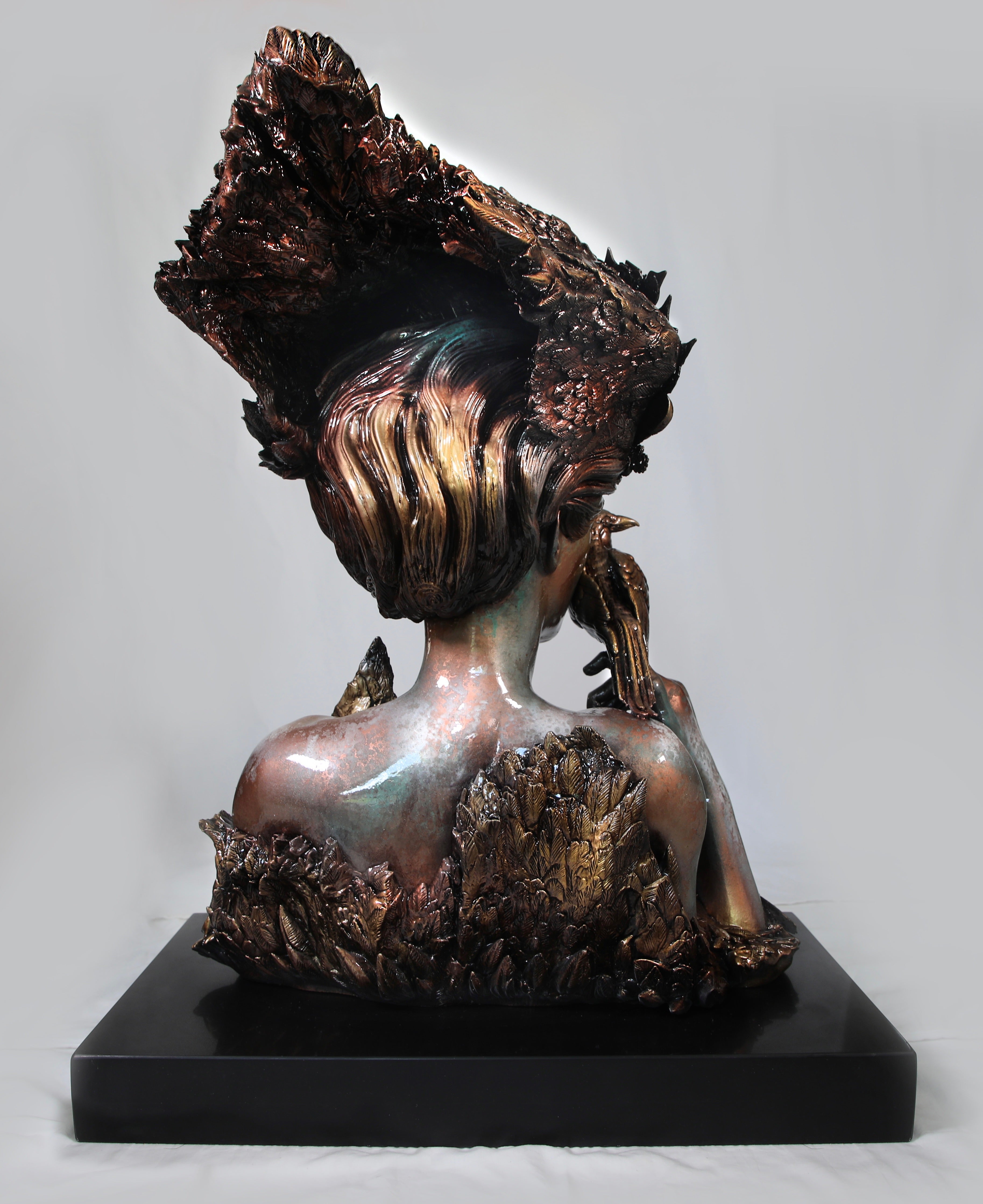 Nevermore Back Photo Resin Sculpture