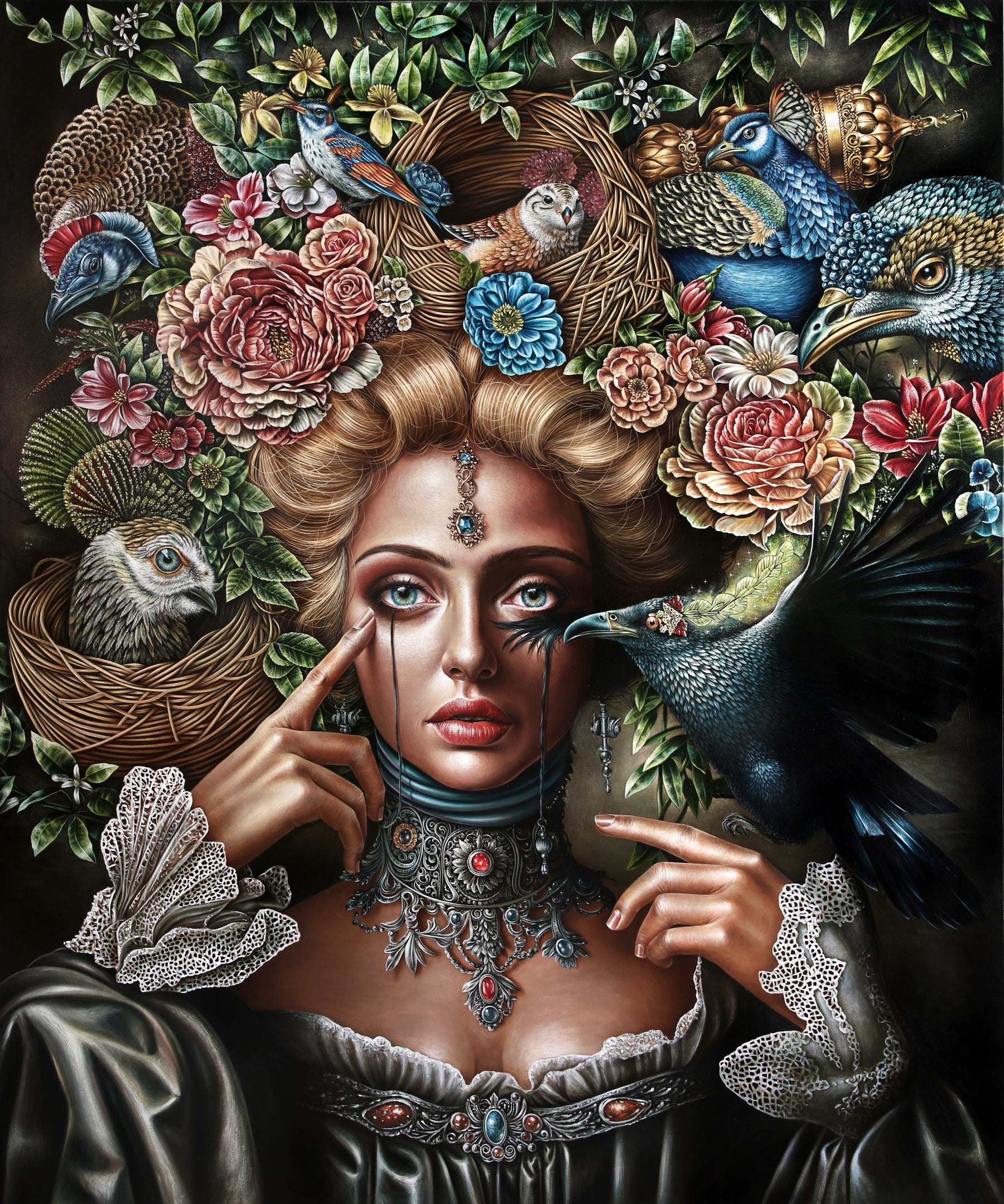 "Only This and Nothing More" Original Painting 60"x 72" Oil on Linen by Luis E. Toledo available through Toledo’s Legacy
