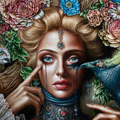 "Only This and Nothing More" Original Painting 60"x 72" Oil on Linen thumbnail 2