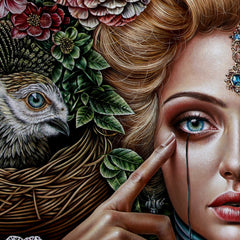"Only This and Nothing More" Original Painting 60"x 72" Oil on Linen thumbnail 3