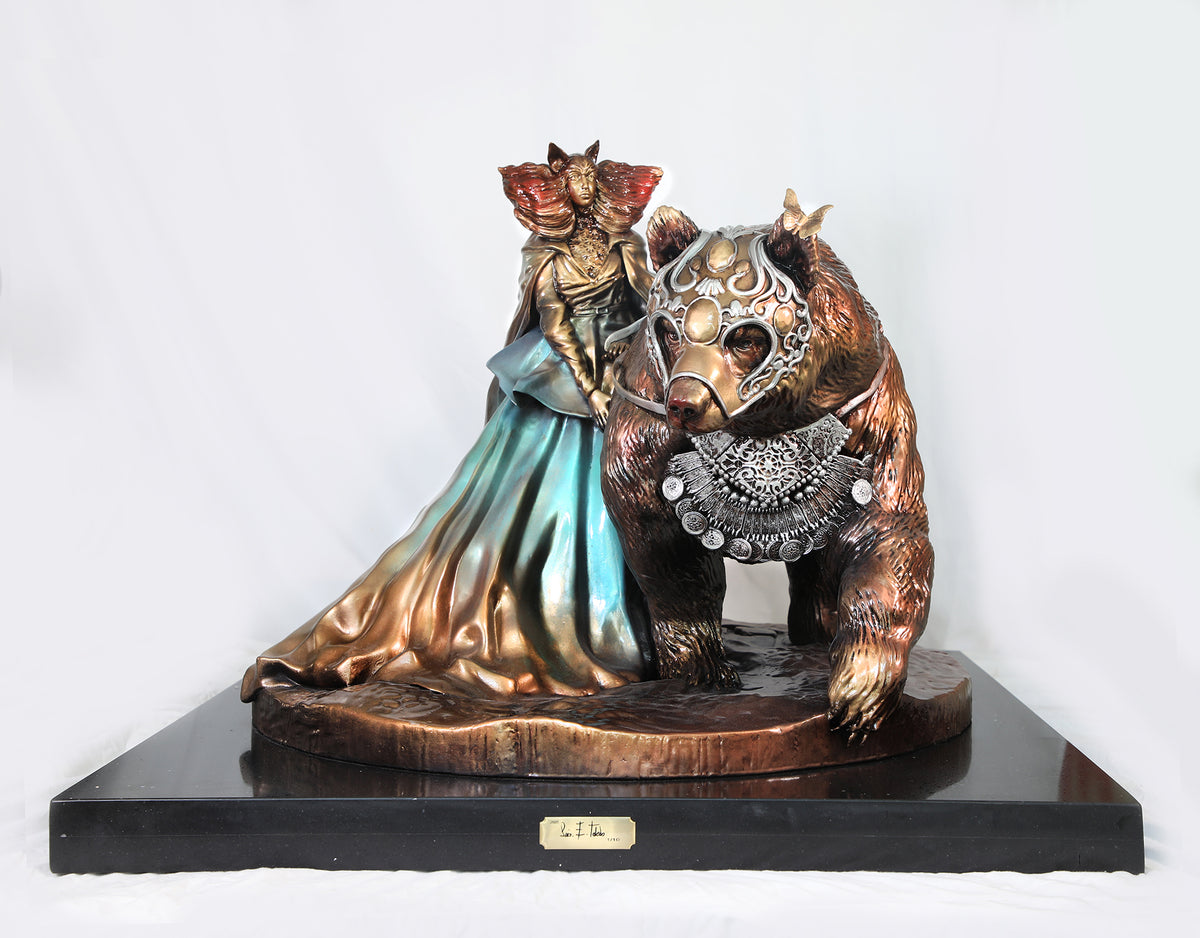 "Vinculo de los Espiritus" Resin Sculpture Limited Edition of 10. - Original Work by Luis E Toledo Art