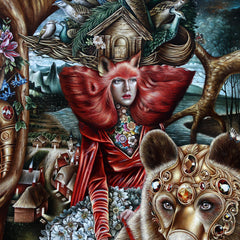 “Vínculo de los espíritus” Painting 72” x 60” Oil on Linen thumbnail 2