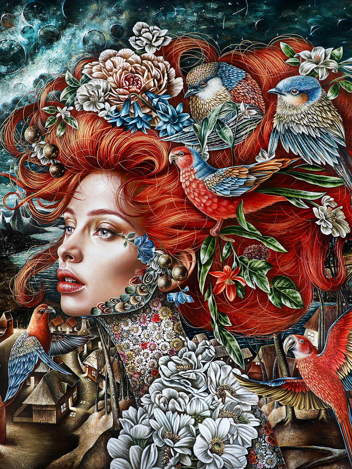 "El Cantico de Azogue" 30"x 40" Print Limited Edition of 10 on Canvas by Luis E. Toledo available through Toledo’s Legacy