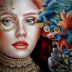 "Habito de lo Bello" 28x40 Print Limited Edition of 10 on Canvas thumbnail 2
