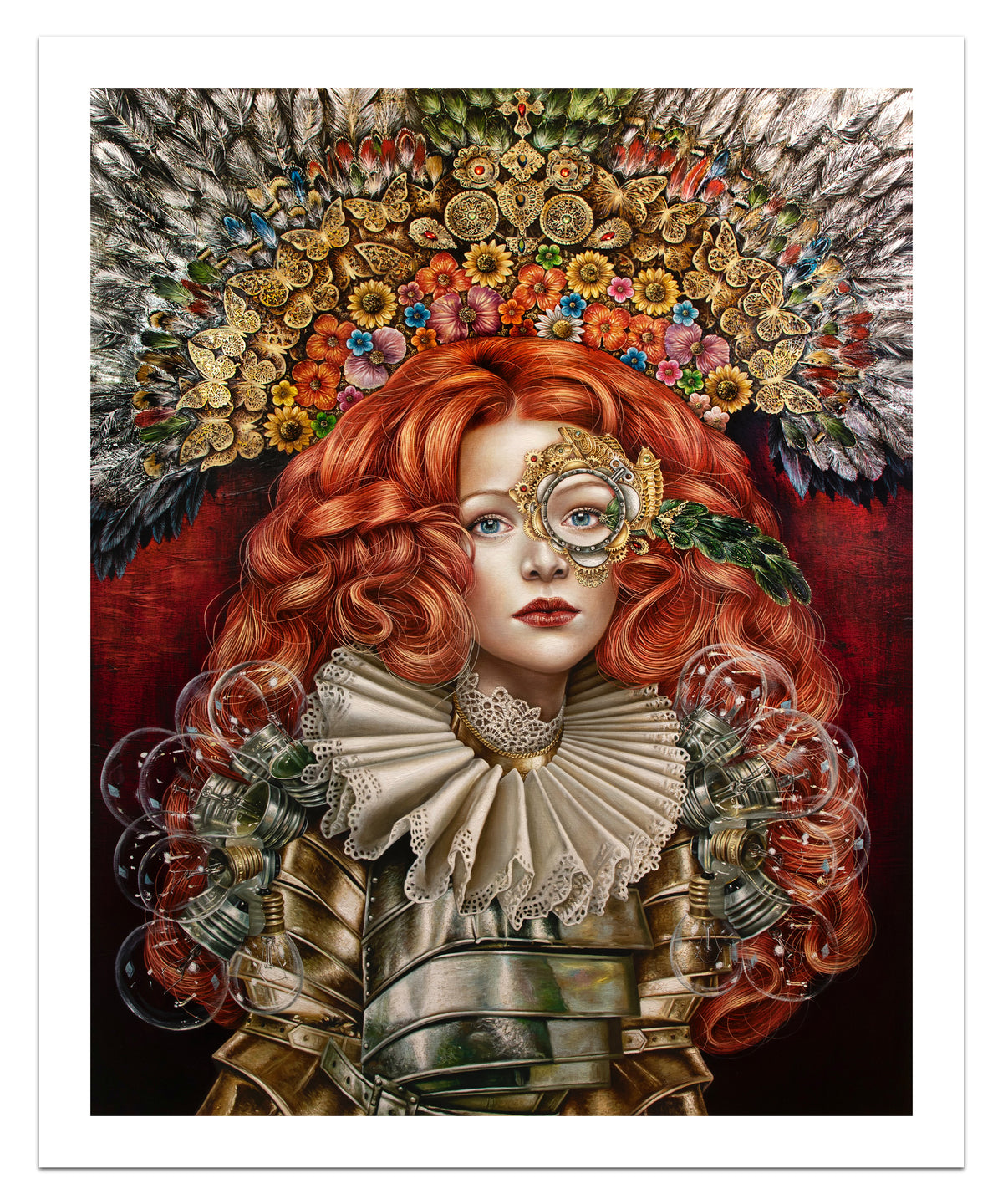 "Light of the Soul" 28x40 Print Limited Edition of 10 on Canvas - Original Work by Luis E Toledo Art