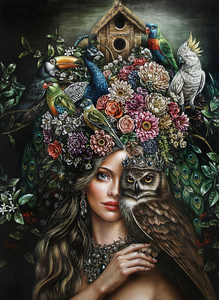 Oráculo de las Mil Alas – 29 × 40 Limited Edition Canvas Print by Luis E. Toledo