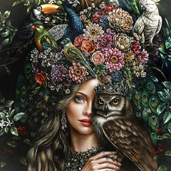 "Oraculo de las Mil Alas" Painting 36 x 55 Oil on Linen thumbnail 2