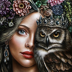 "Oraculo de las Mil Alas" Painting 36 x 55 Oil on Linen thumbnail 3