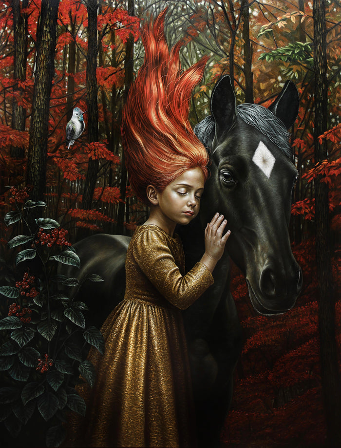 Pacto Ancestral de los Espiritus II – 28 × 40 Limited Edition Canvas Print by Luis E. Toledo