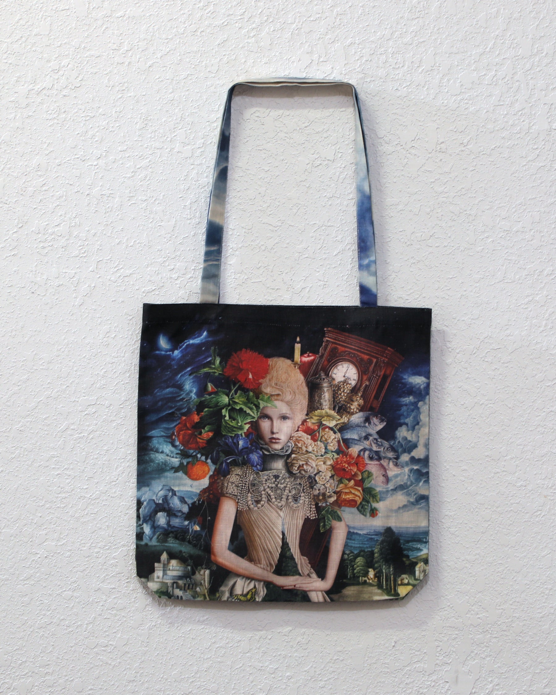 The Mistress of the Mantle Tote Bag by Luis E. Toledo available through Toledo’s Legacy