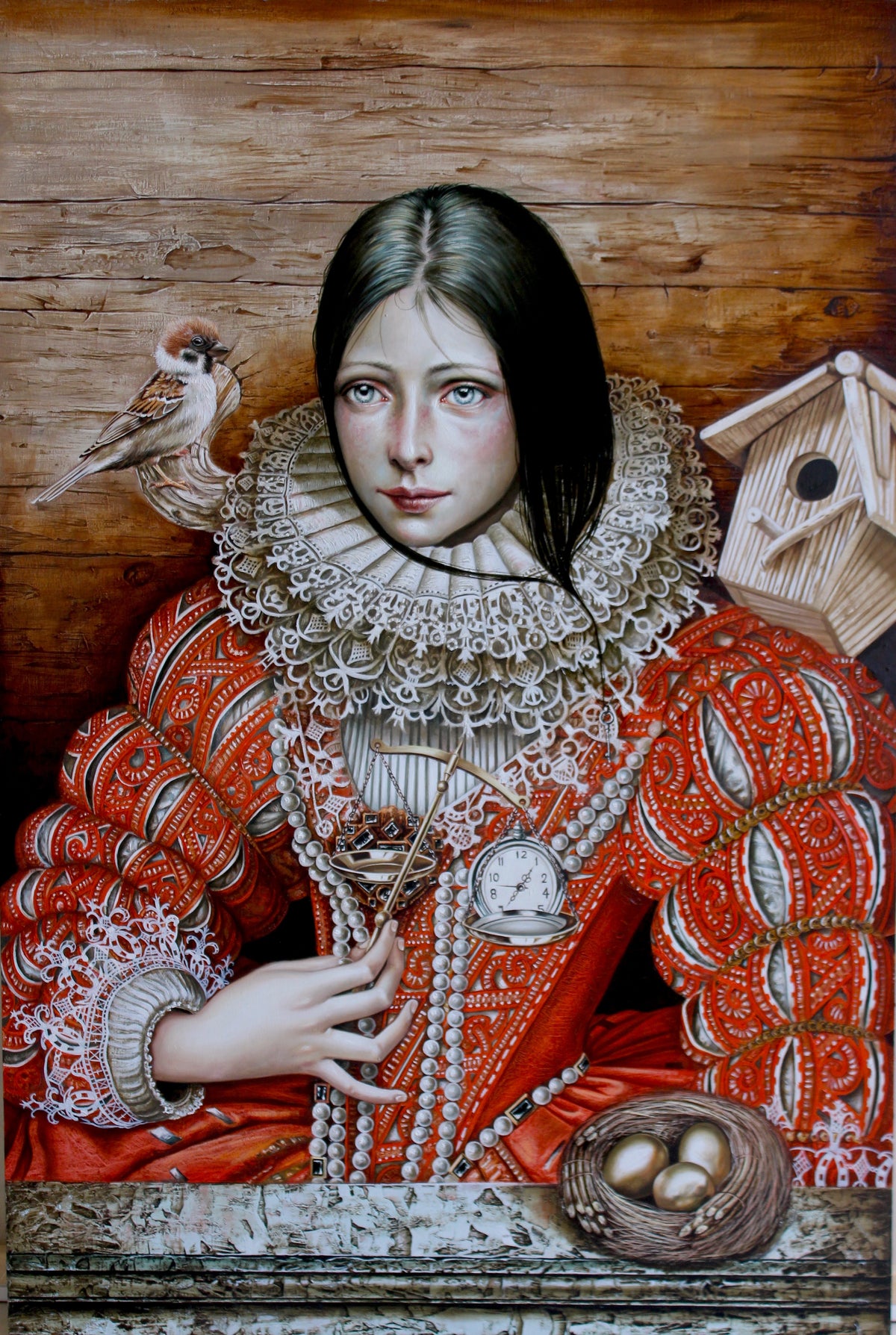 Consagracion del Tiempo Original Oil Painting. - Original Work by Luis E Toledo Art