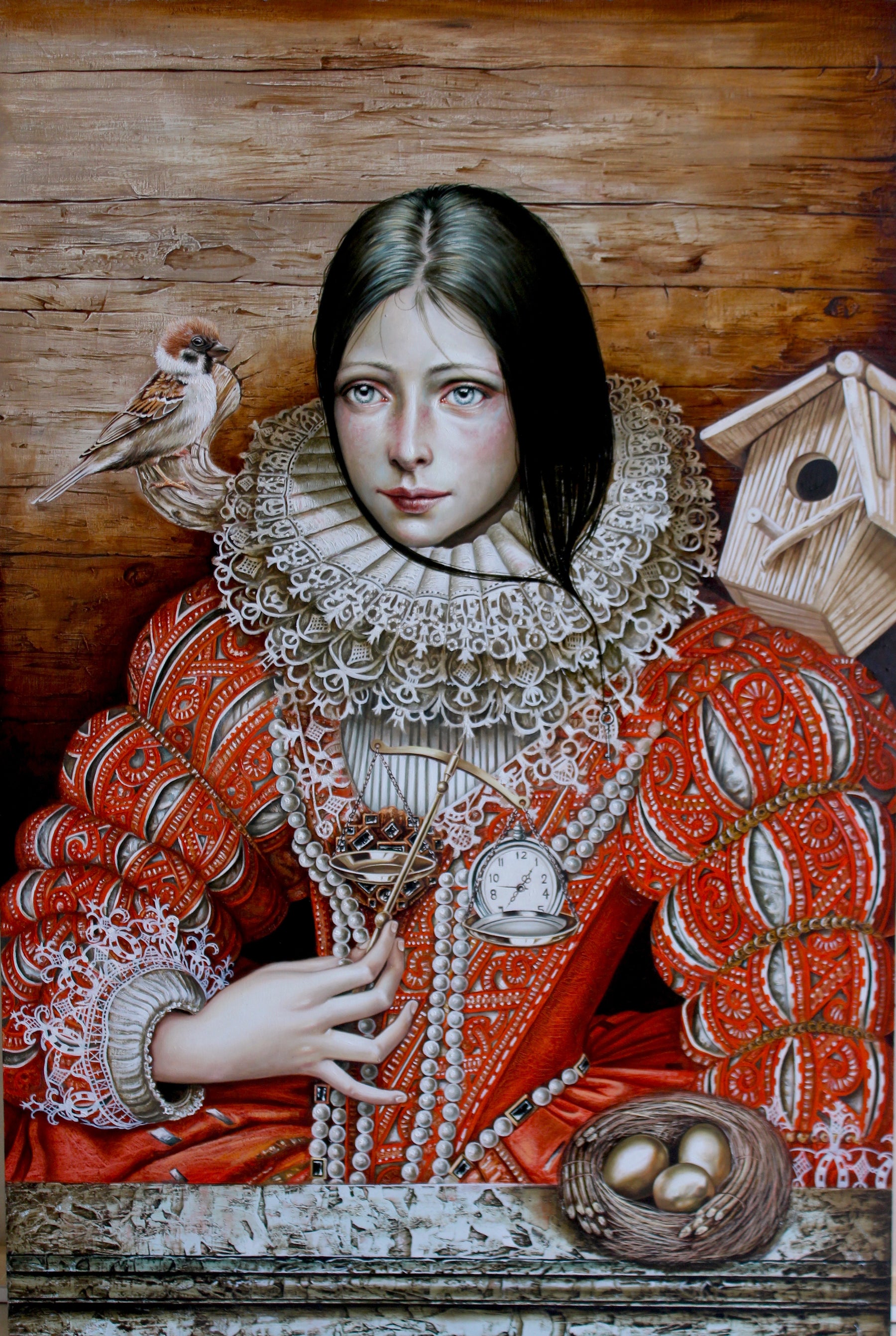 Consagracion del Tiempo Original Oil Painting. by Luis E. Toledo available through Toledo’s Legacy