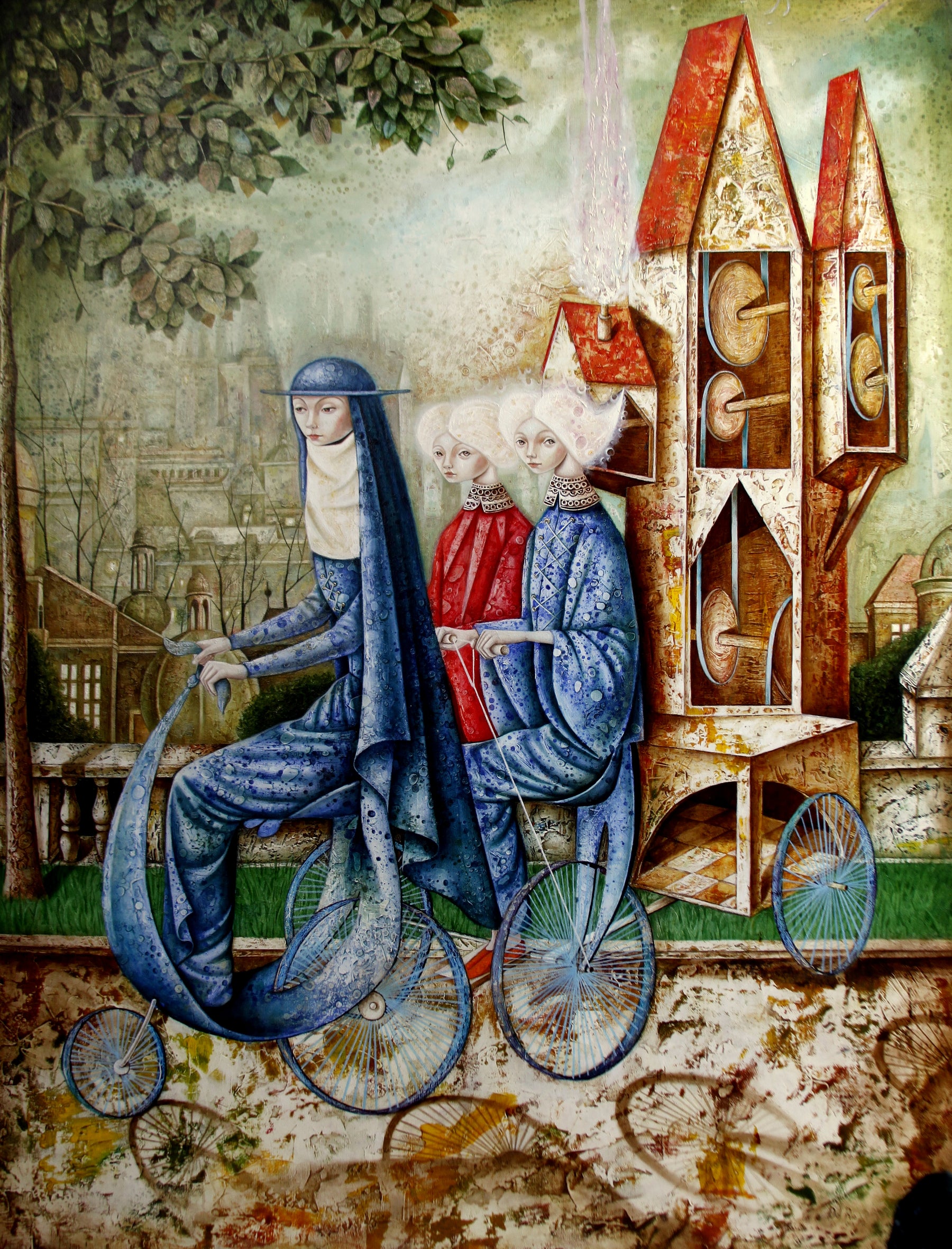 El Viaje Original Oil Painting. by Luis E. Toledo available through Toledo’s Legacy