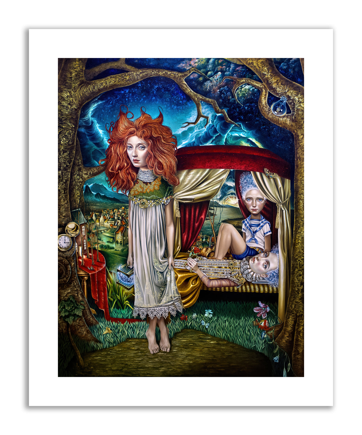 "Fabulacion de un Sueño" 28x40 Limited Edition Print of 10 - Original Work by Luis E Toledo Art