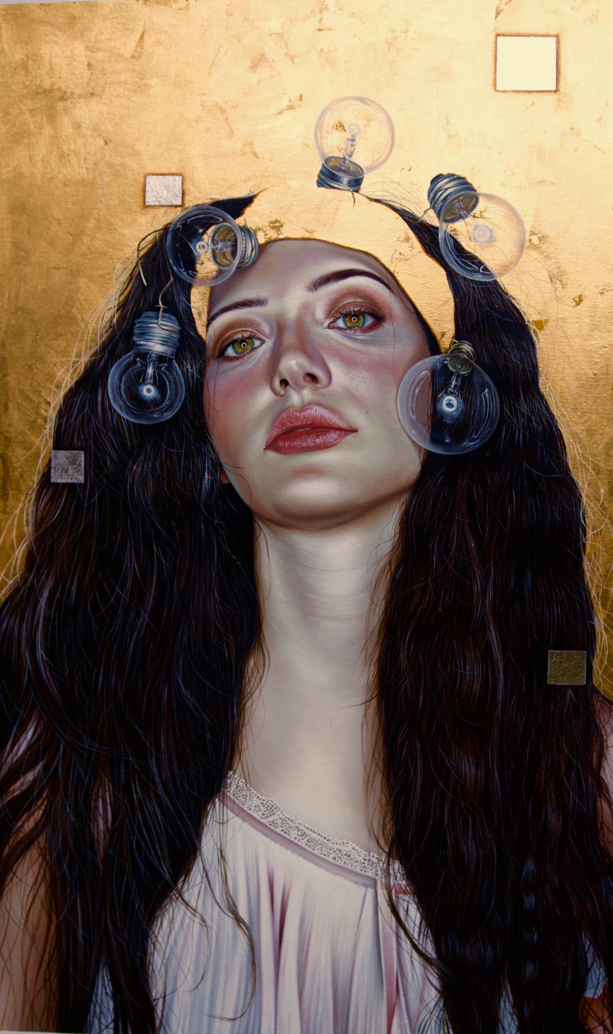 Iluminada Original Oil Painting - Original Work by Luis E Toledo Art