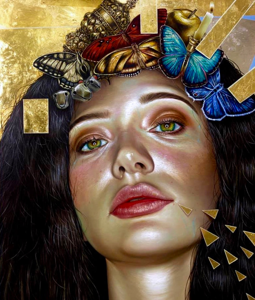 Iluminada 2 Original Oil Painting - Original Work by Luis E Toledo Art