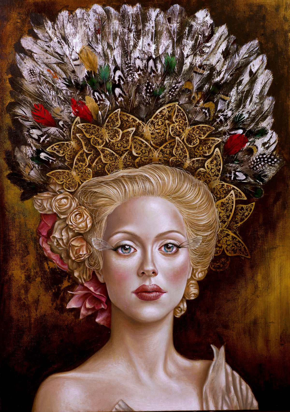 Mujeres Aladas 3 Original Oil Painting - Original Work by Luis E Toledo Art