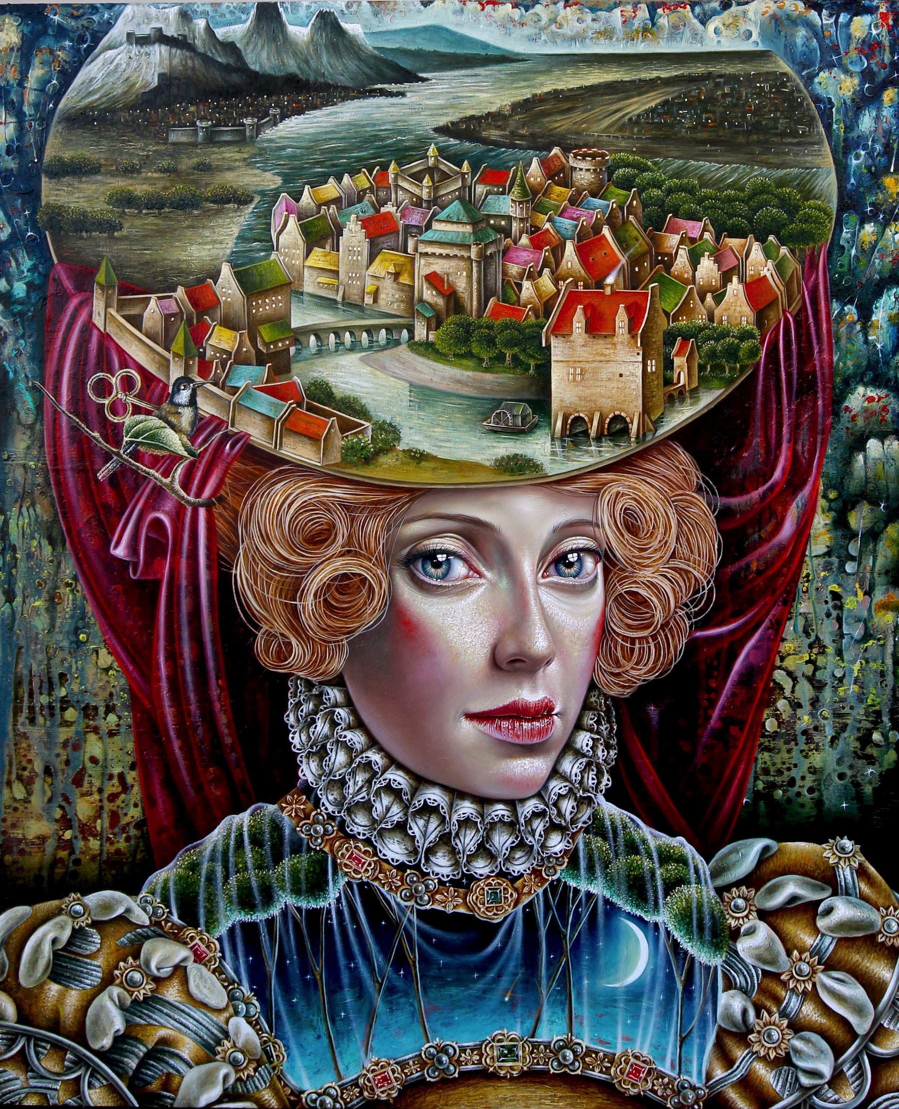 Mundo Interior 4 Original Oil Painting by Luis E. Toledo available through Toledo’s Legacy