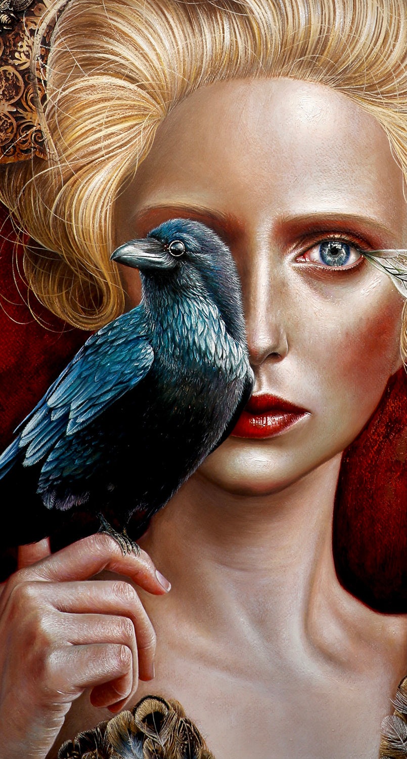 Nevermore Original Painting Detail Image 2