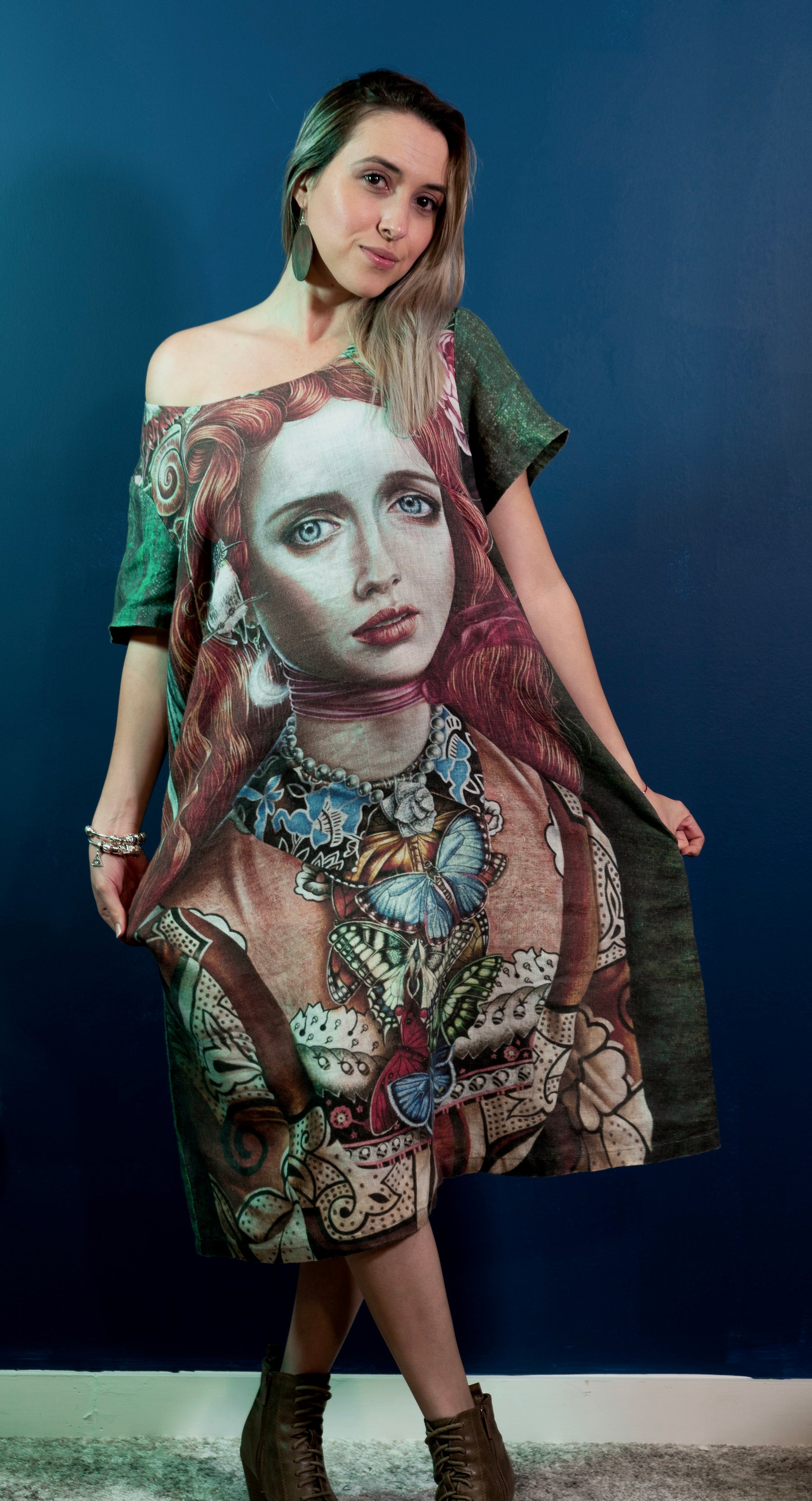 Rara Avis Linen Dress by Luis E. Toledo available through Toledo’s Legacy