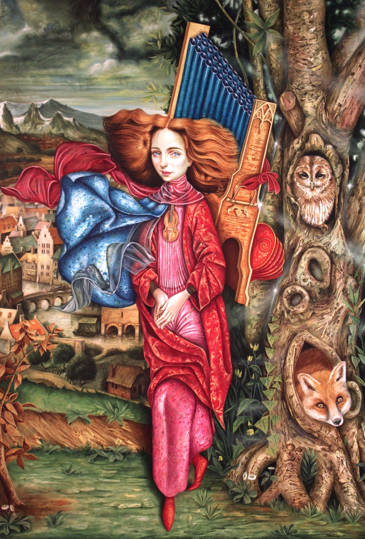 Serenata Original Oil Painting on Canvas - Original Work by Luis E Toledo Art