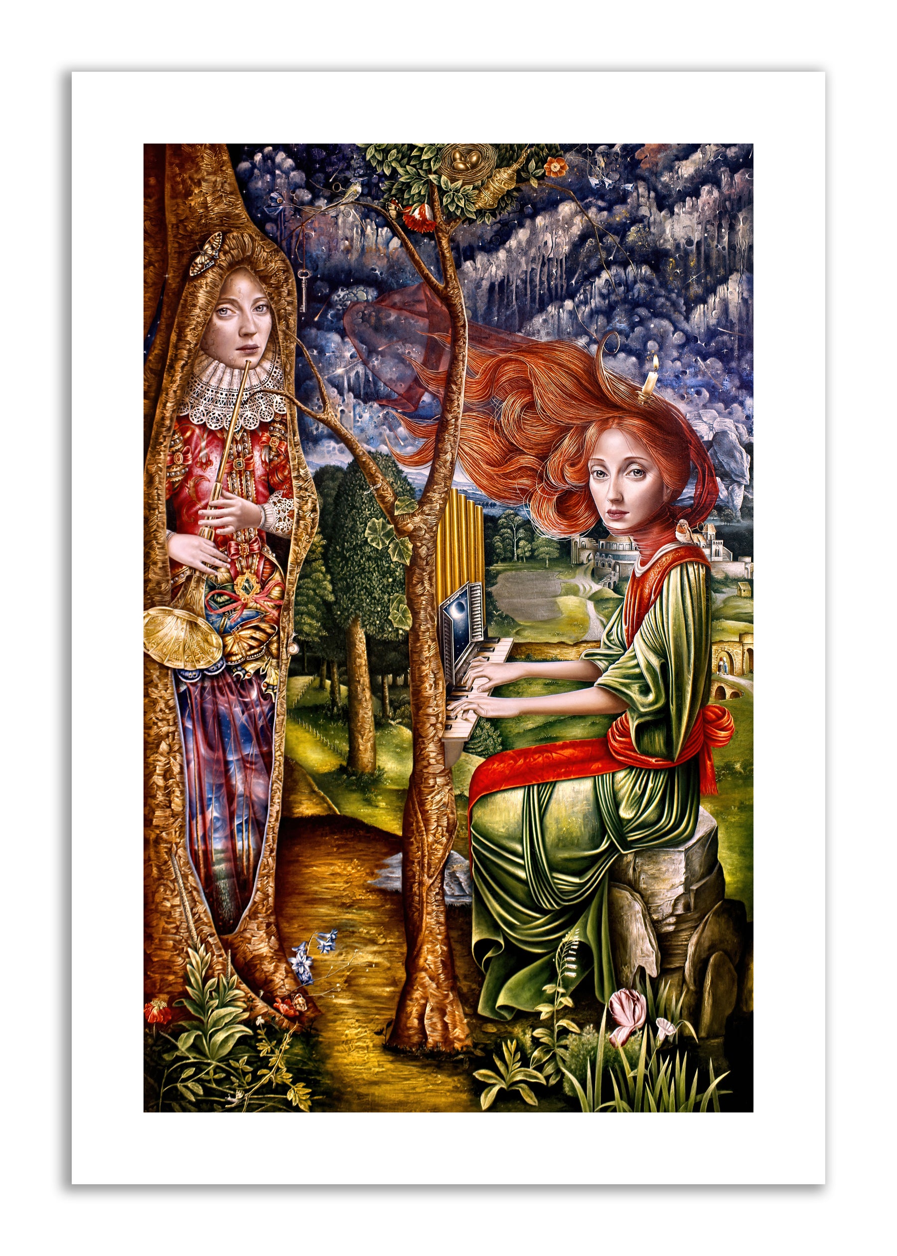 "Serenata a la Noche" 28x40 Limited Edition Print of 10 on Canvas by Luis E. Toledo available through Toledo’s Legacy
