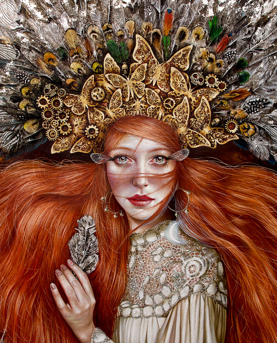 Sueno De Otra Luz Close Up of Original Painting