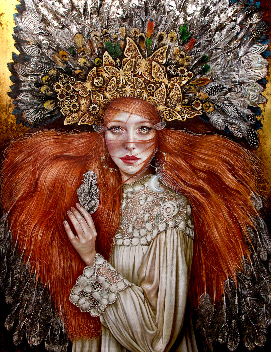 "Sueño De Otra Luz" Original Painting Series 1 of 4 - Original Work by Luis E Toledo Art