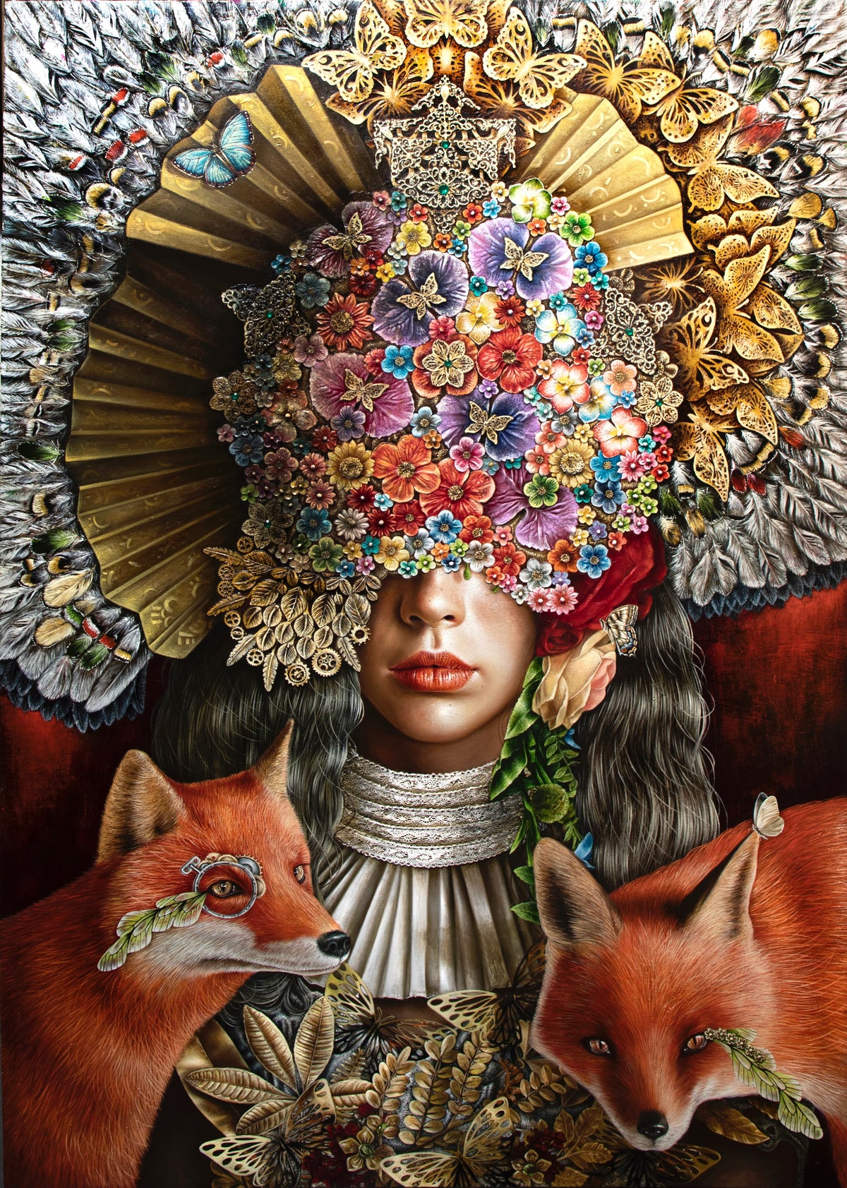 The Divine Intoxication Original Oil Painting. - Original Work by Luis E Toledo Art