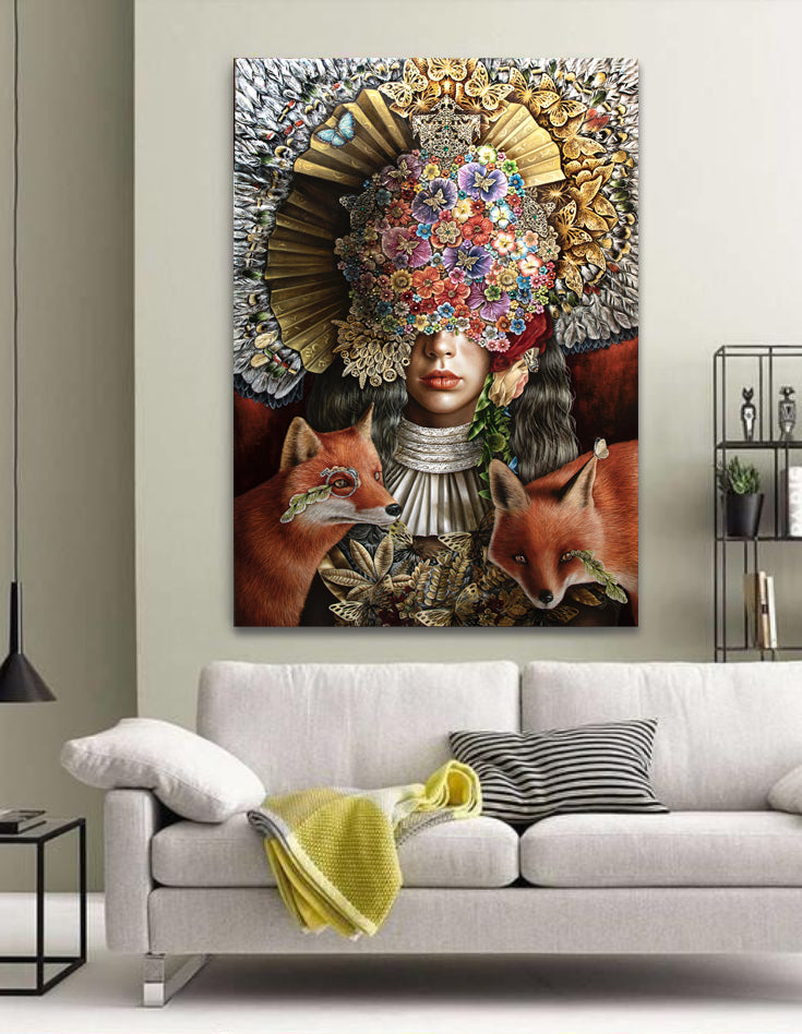 The Divine Intoxication Original Oil Painting Framed Display.