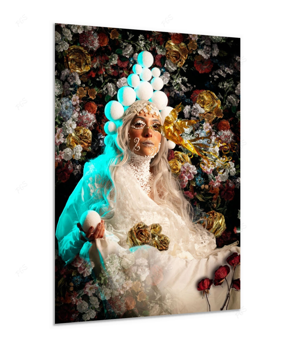 Ojo de Fenix Direct on Aluminum 39" x 55 1/2" Limited Edition of 2 - Original Work by Luis E Toledo Art