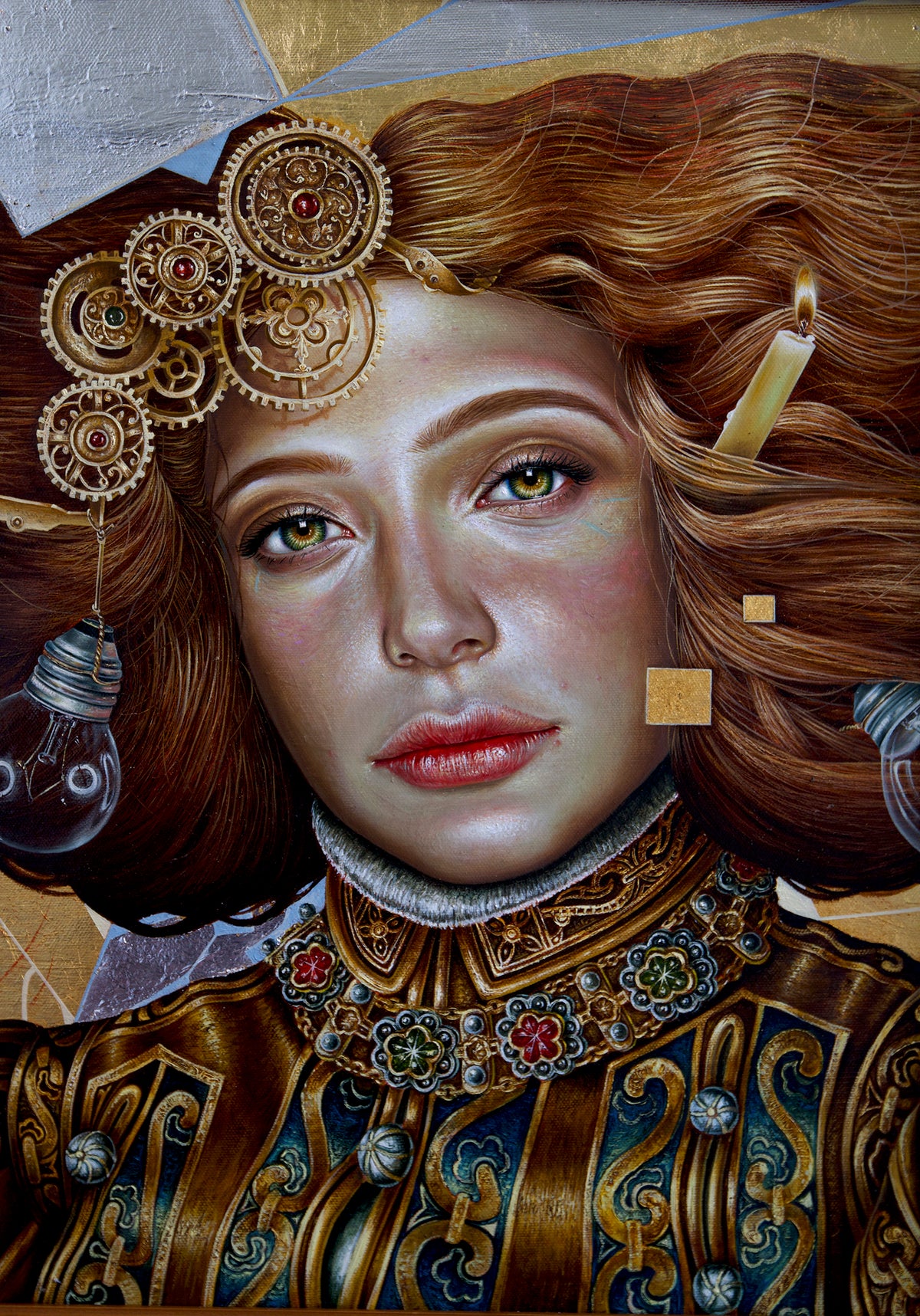 Iluminacion Original Oil Painting - Original Work by Luis E Toledo Art