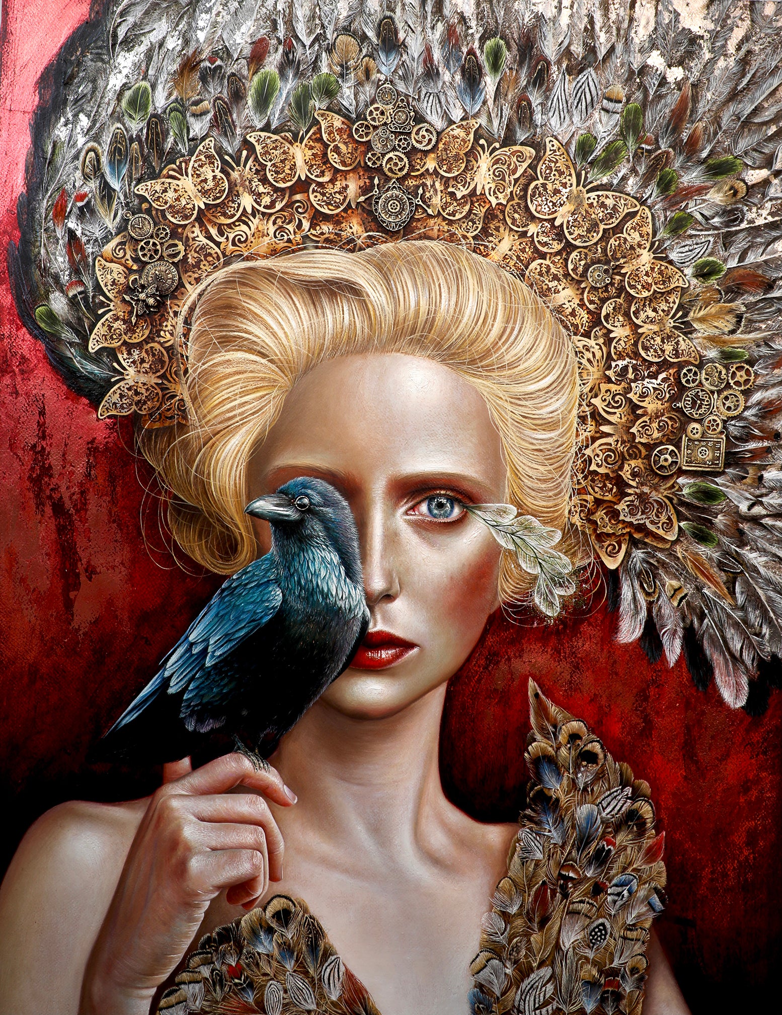 Nevermore Original Painting Series 3 of 4 by Luis E. Toledo available through Toledo’s Legacy