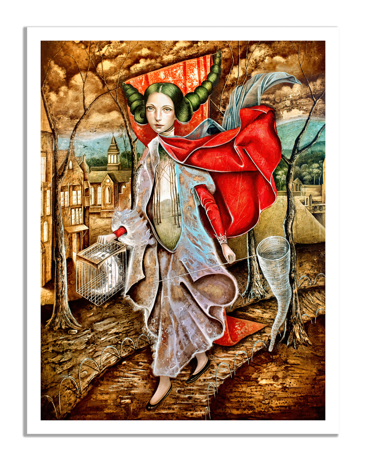 "Tal Vez Nos Sobre La Noche" 28x40 Limited Edition Print of 10 on Canvas - Original Work by Luis E Toledo Art
